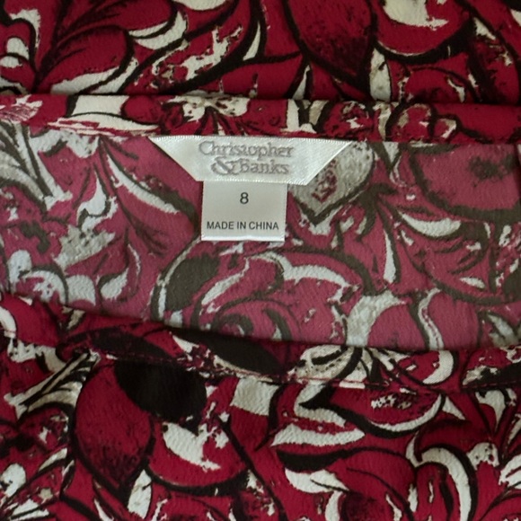Women's Christopher & Banks Floral/Paisley Skirt | Size 8 - Picture 6 of 9
